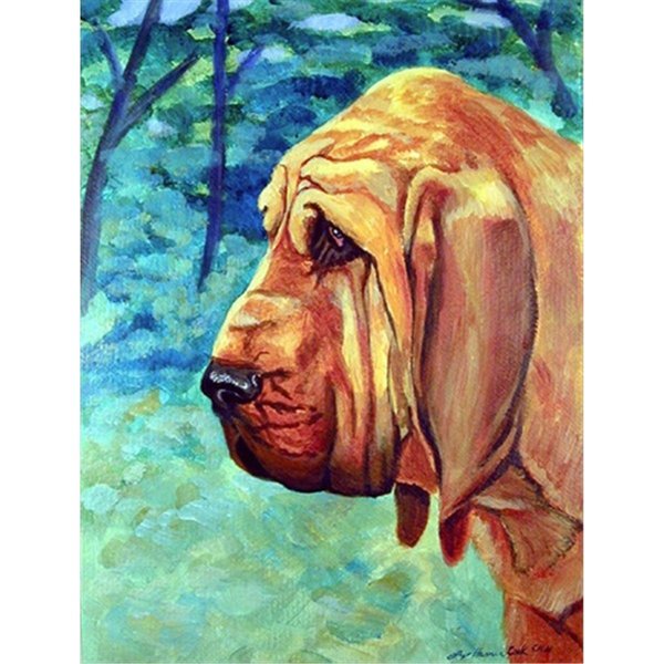 Carolines Treasures 11 x 15 in. Bloodhound Thoughtful Flag Garden Size 7013GF